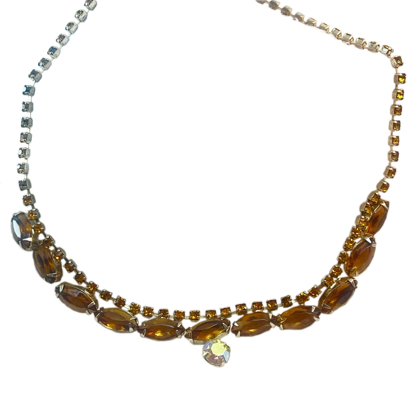 Signed La Roco Rhinestone Choker Necklace