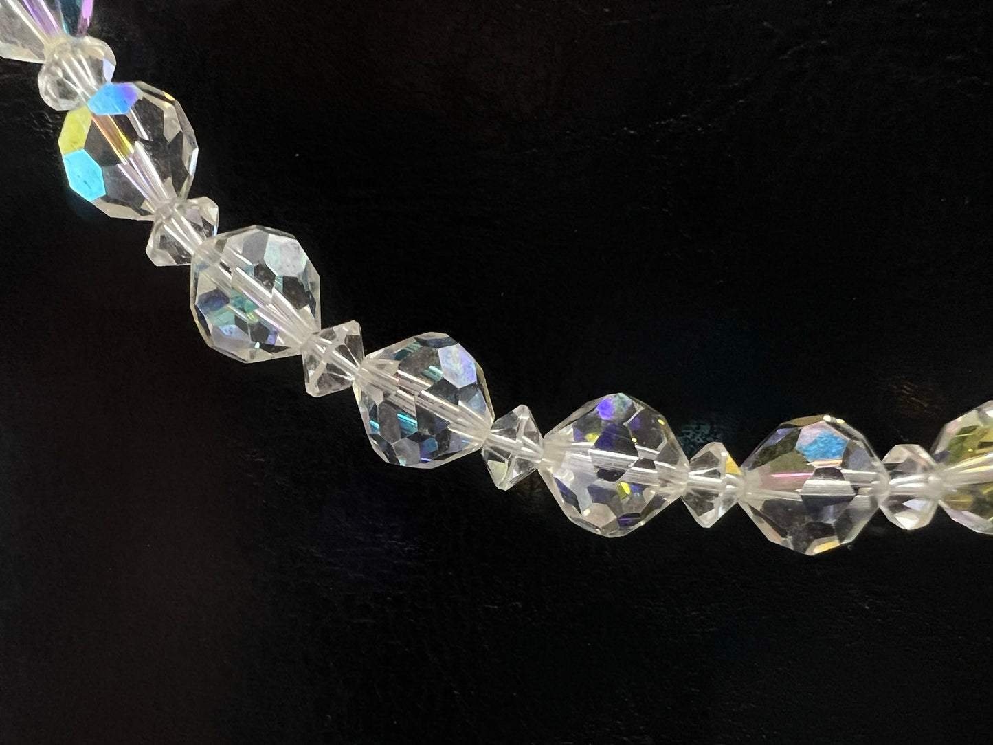 Clear Aurora Borealis Choker Necklace