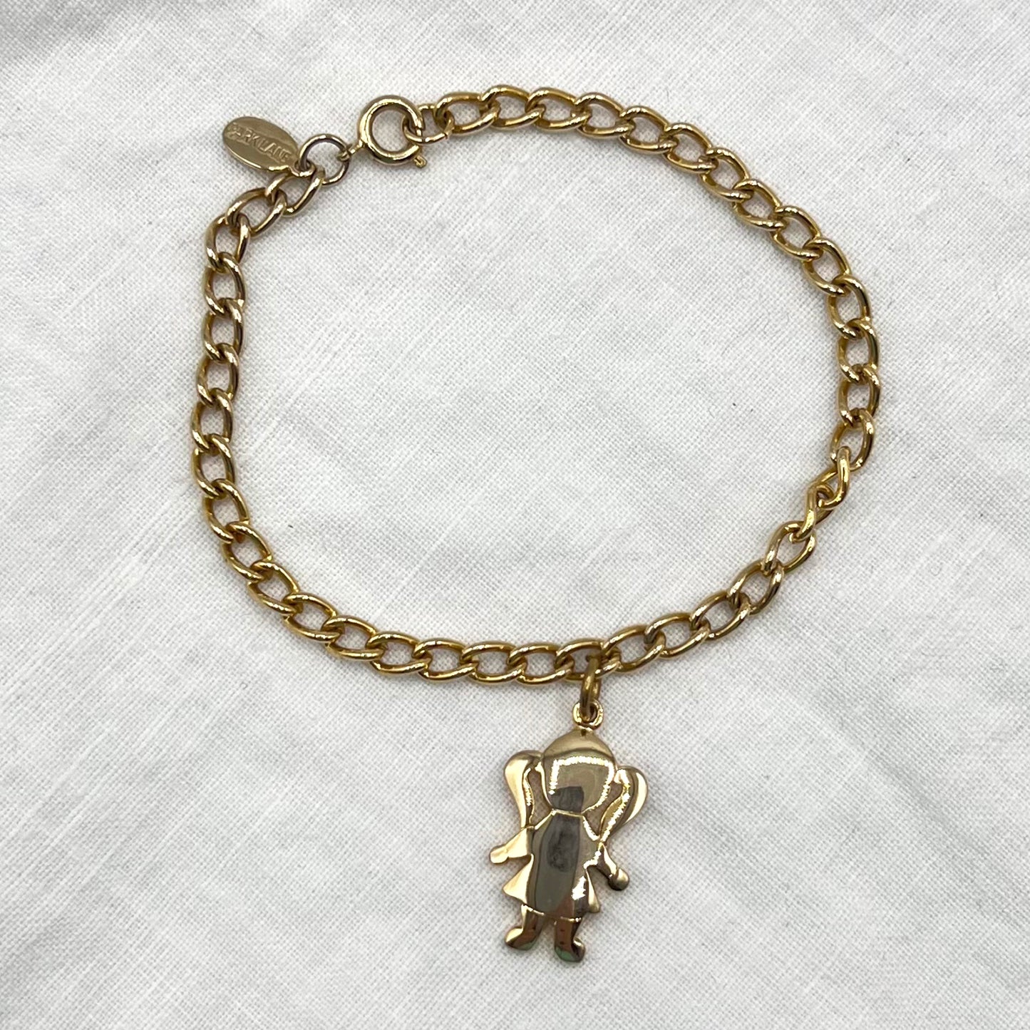 Signed Park Lane Charm Bracelet with Little Girl Charm