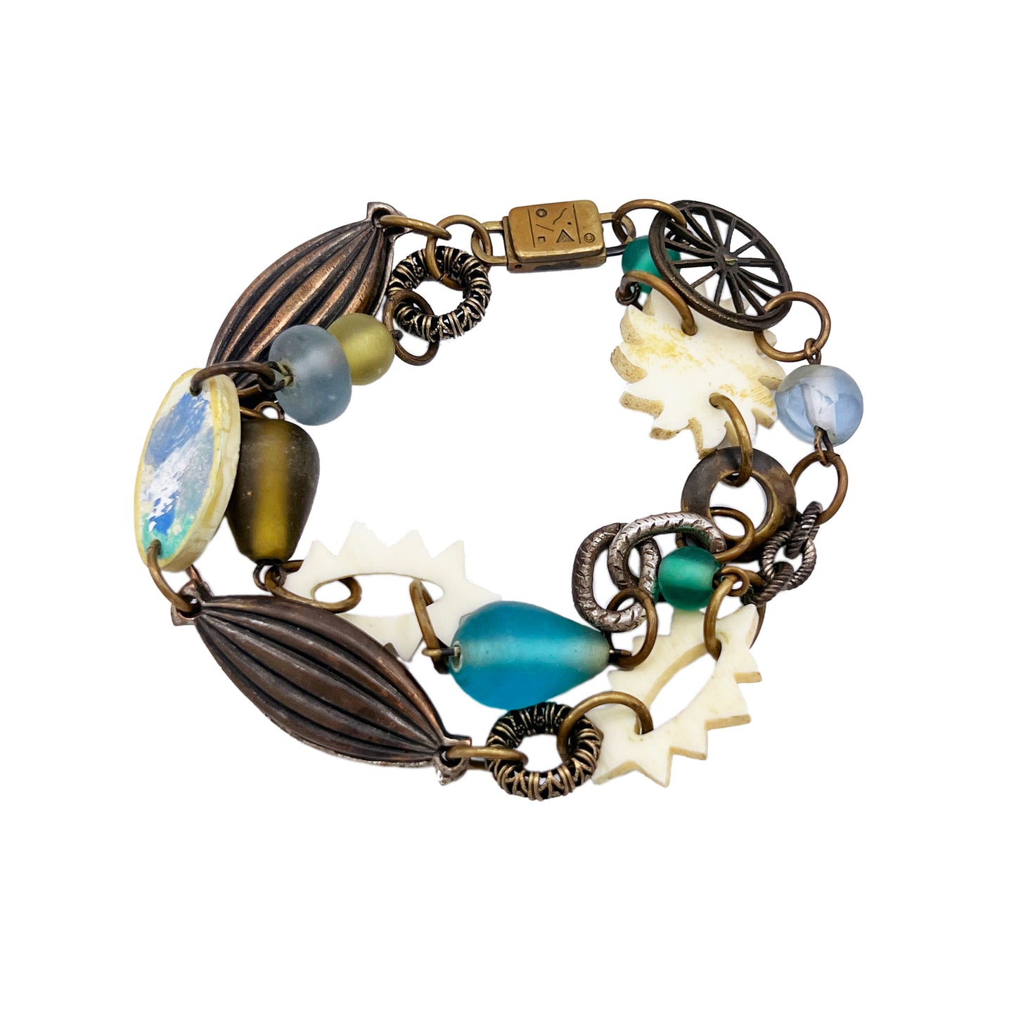Signed Elements Jill Schwartz Southwest Double Strand Bracelet