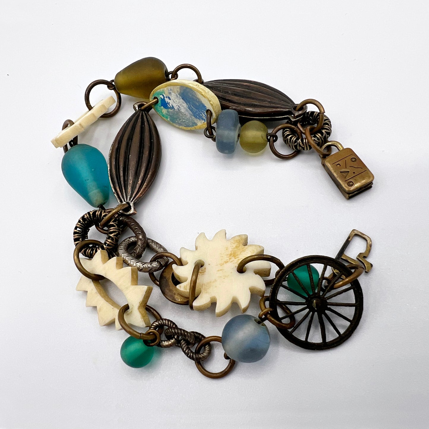 Signed Elements Jill Schwartz Southwest Double Strand Bracelet