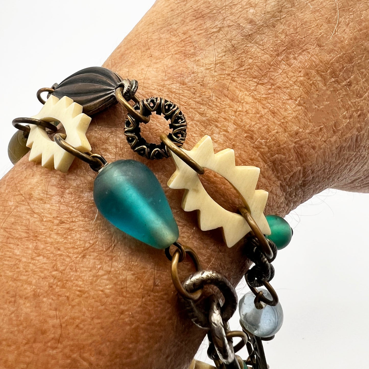 Signed Elements Jill Schwartz Southwest Double Strand Bracelet