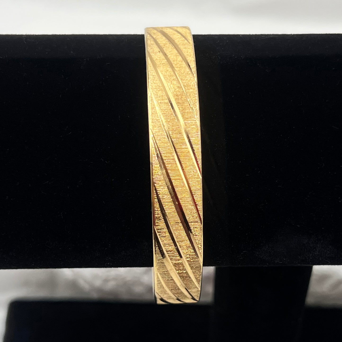 Vintage Monet Textured Bangle Bracelet