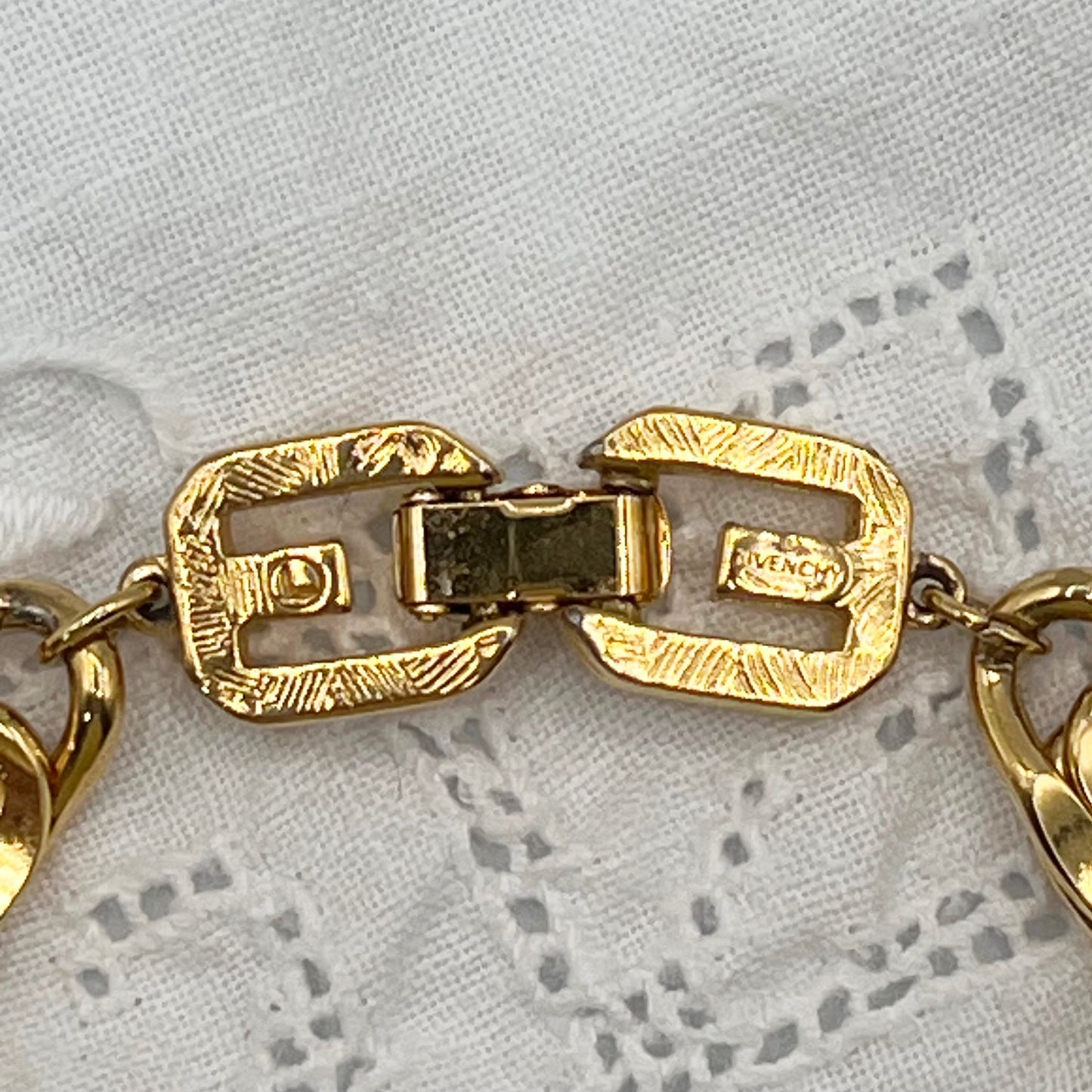 1980s Givenchy Scroll Chain Link Bracelet