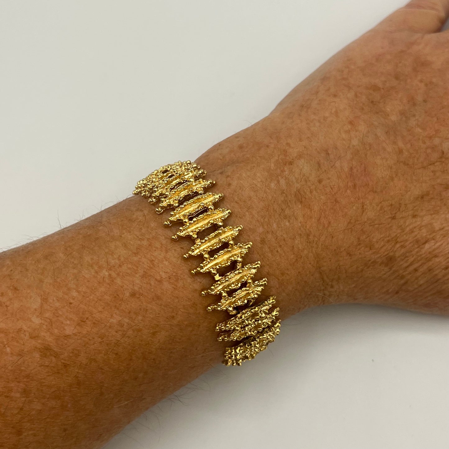 1970s Avon "Starflower" Brutalist Bracelet