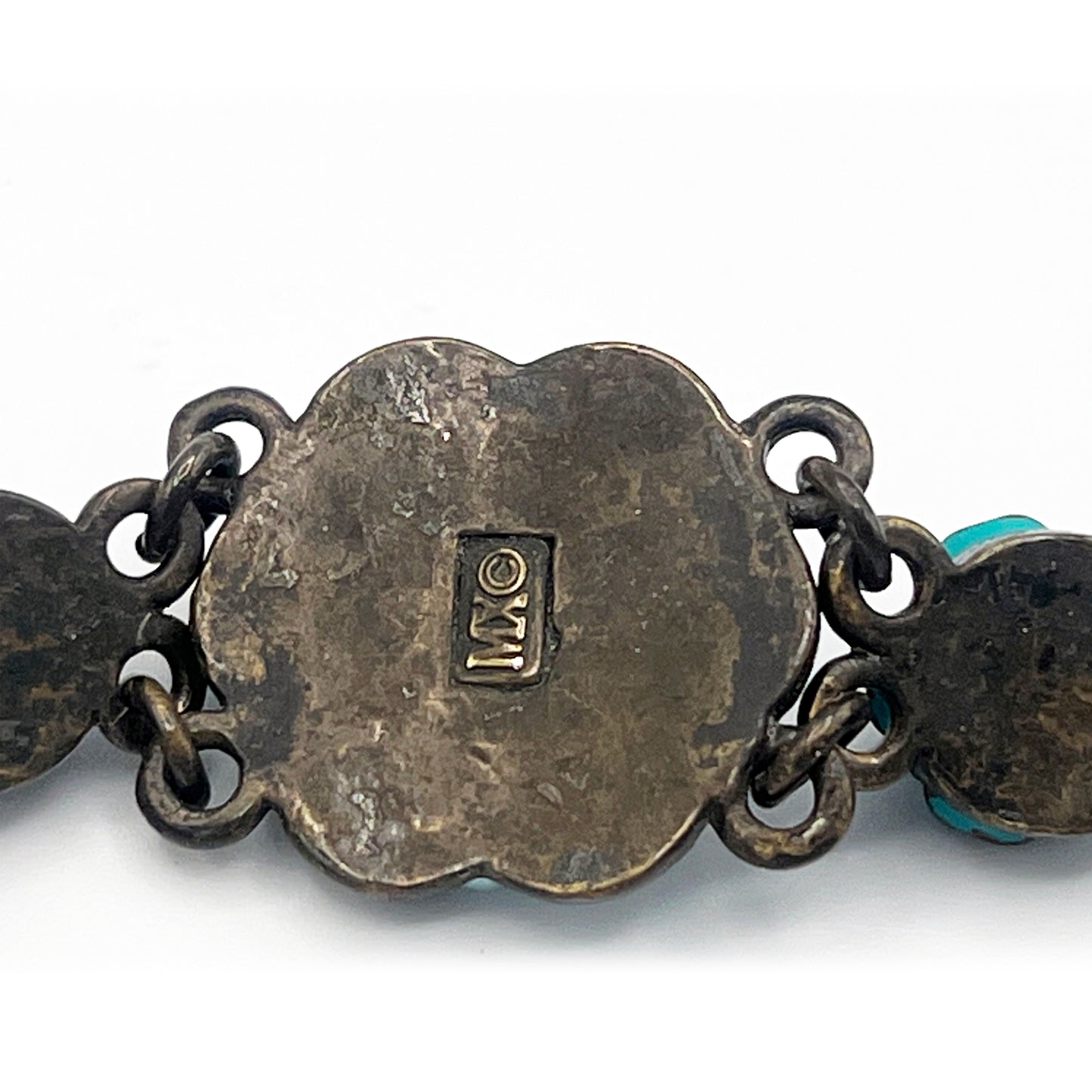 Rare Michael Morrison MX Blue Crystal and Enamel Bracelet