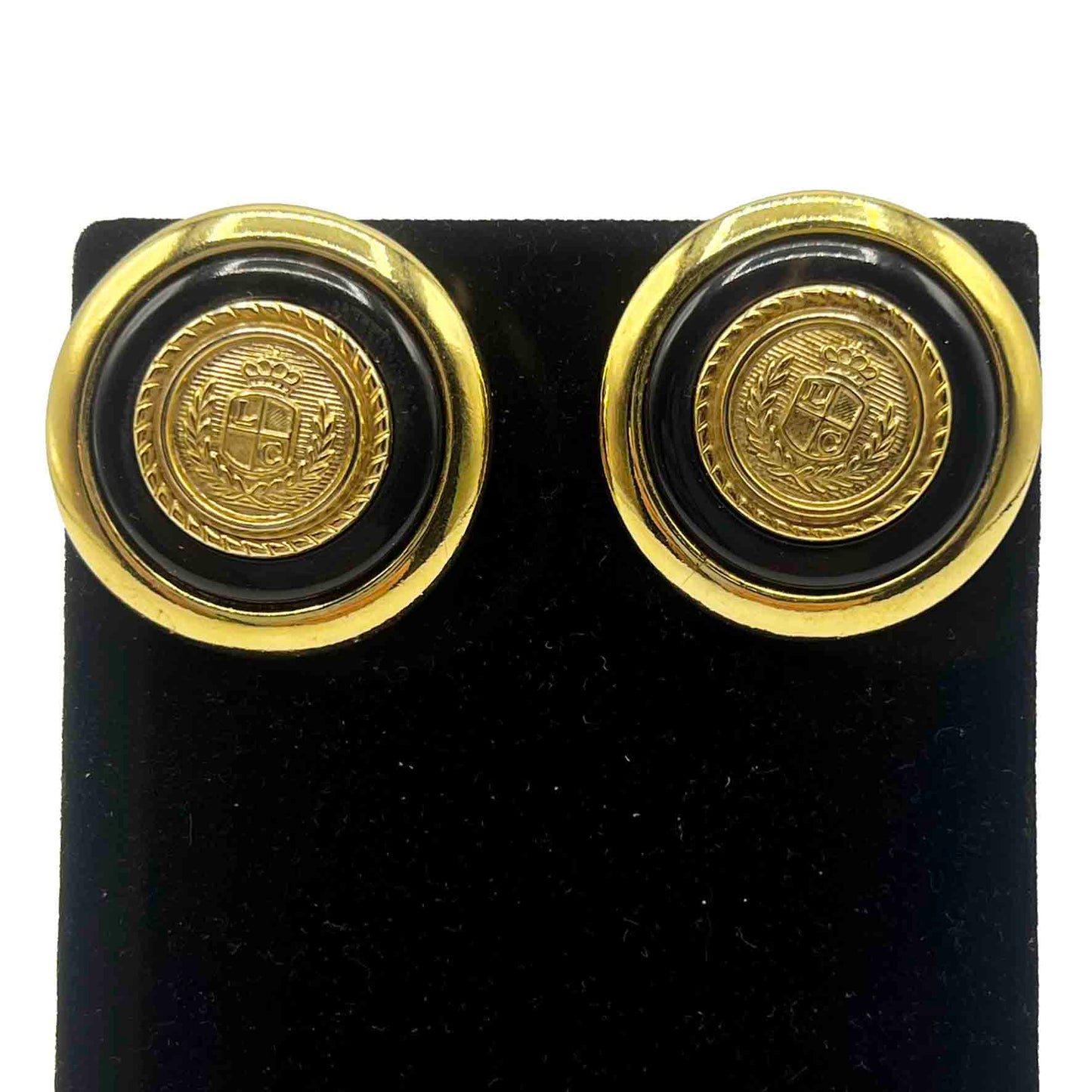 Vintage 1980s Liz Claiborne Button Post Earrings