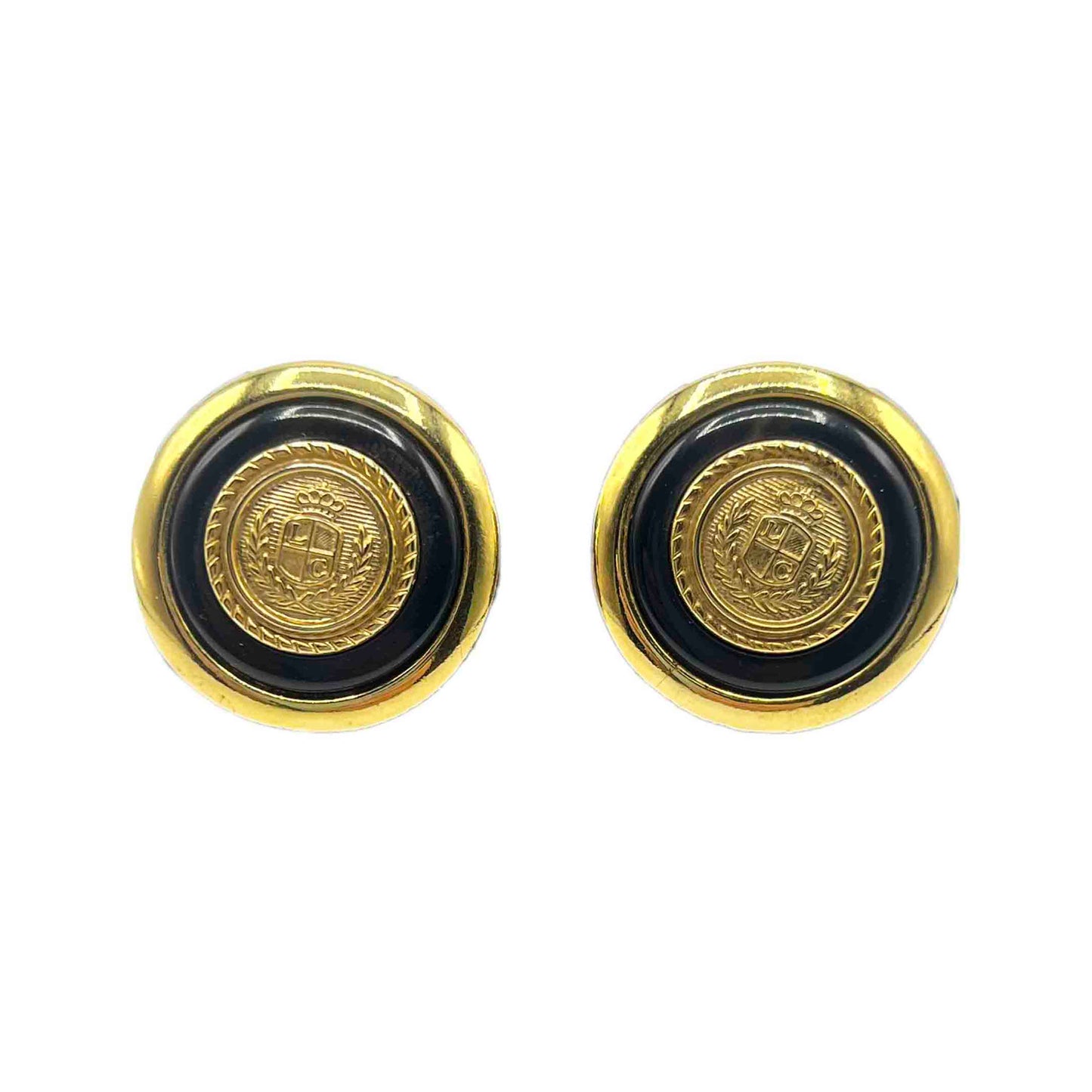 Vintage 1980s Liz Claiborne Button Post Earrings