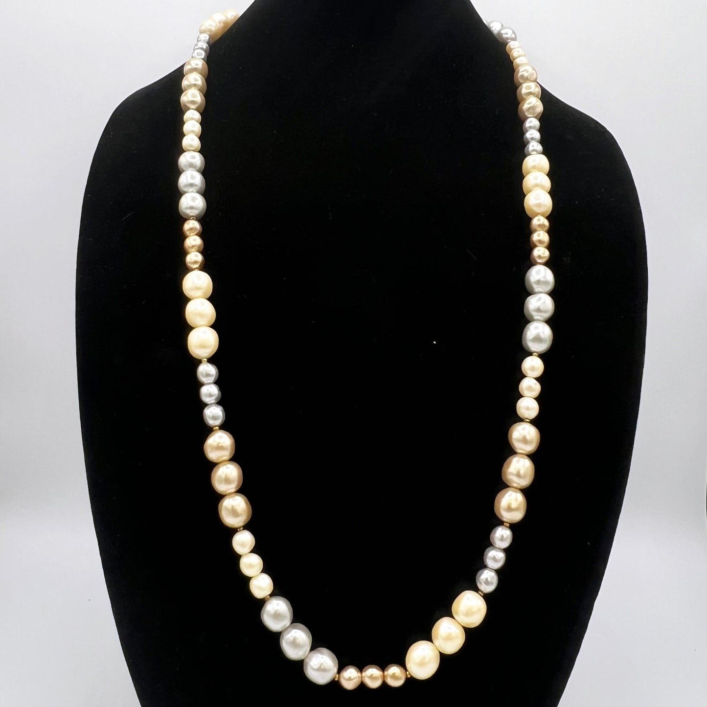 Carol Dauplaise 1980s Multi-color Beaded Necklace