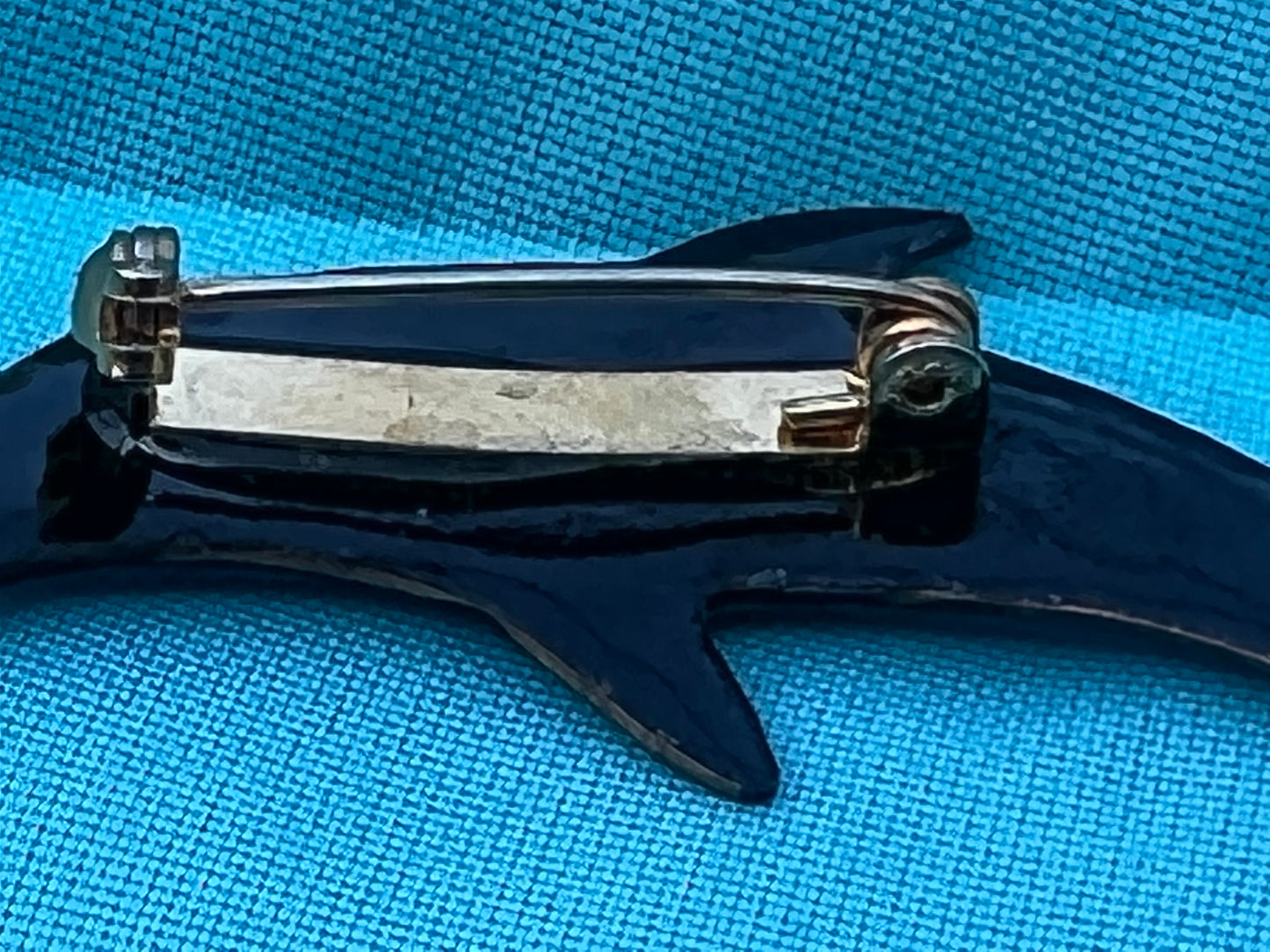 Vintage Enamel Dolphin Brooch