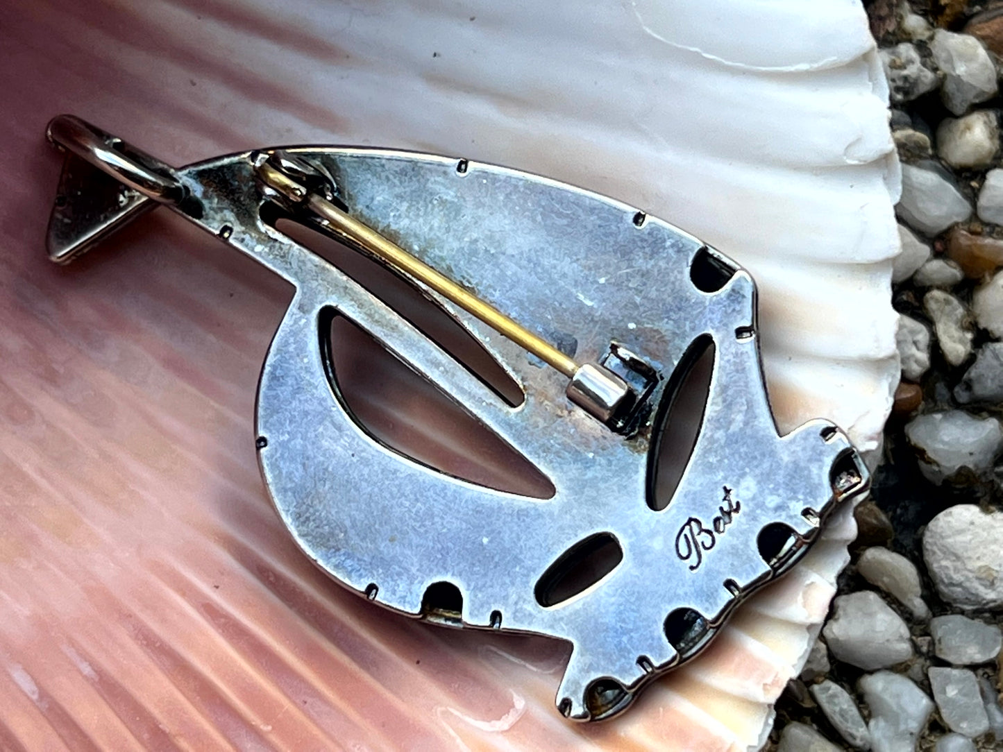 Vintage Best signed Silver Sailboat Brooch/Pendant