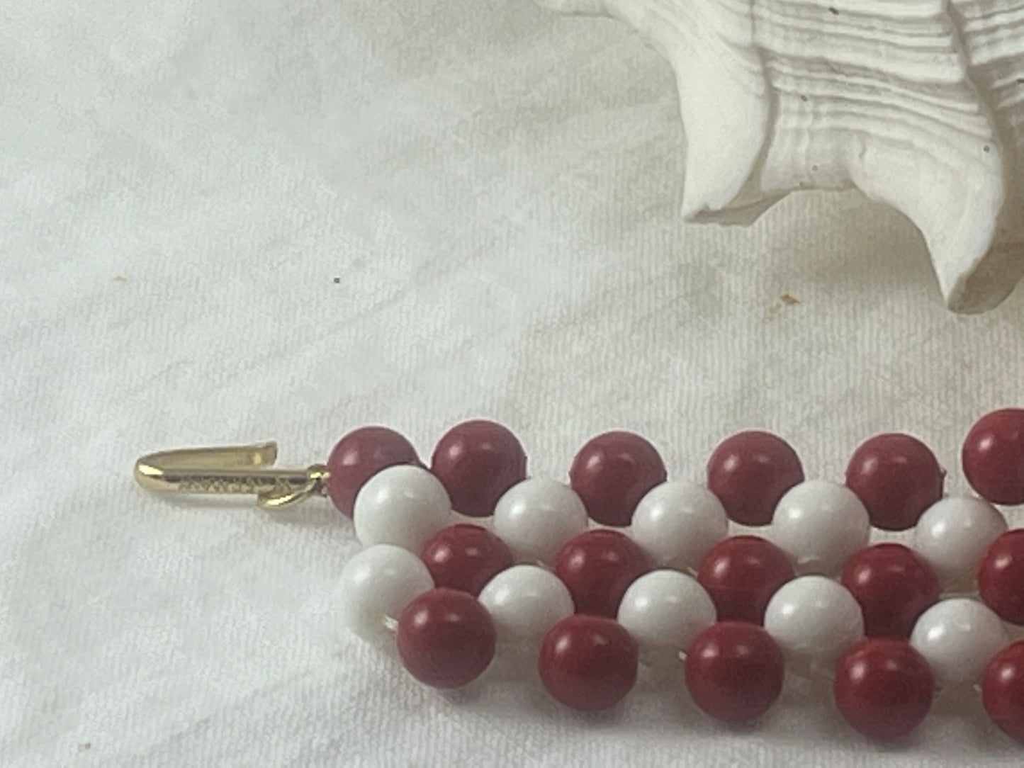 Vintage West Germany Woven Bead Choker