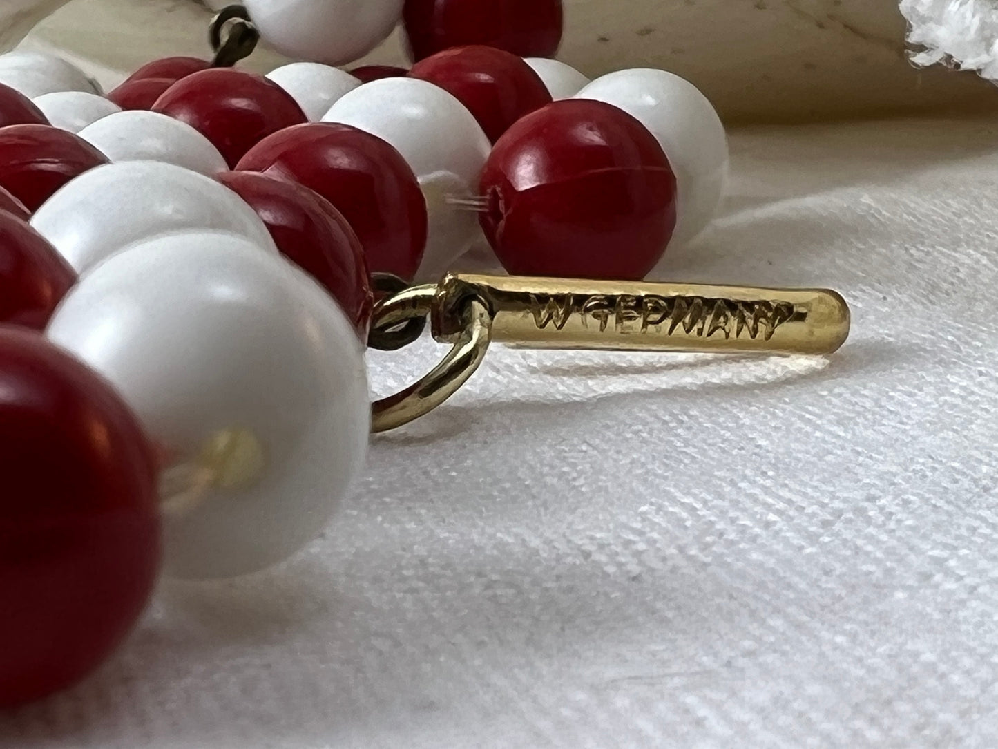 Vintage West Germany Woven Bead Choker