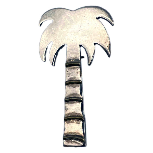 Vintage 925 Silver Palm Tree Brooch/Pendant