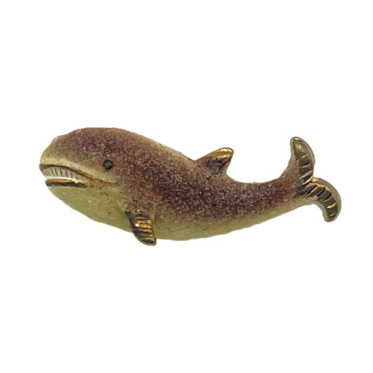 Vintage Korea Whale Brooch