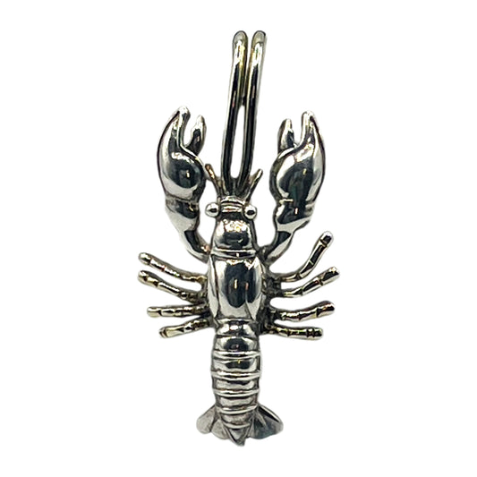 Vintage Sterling Silver Lobster Pendant/Brooch