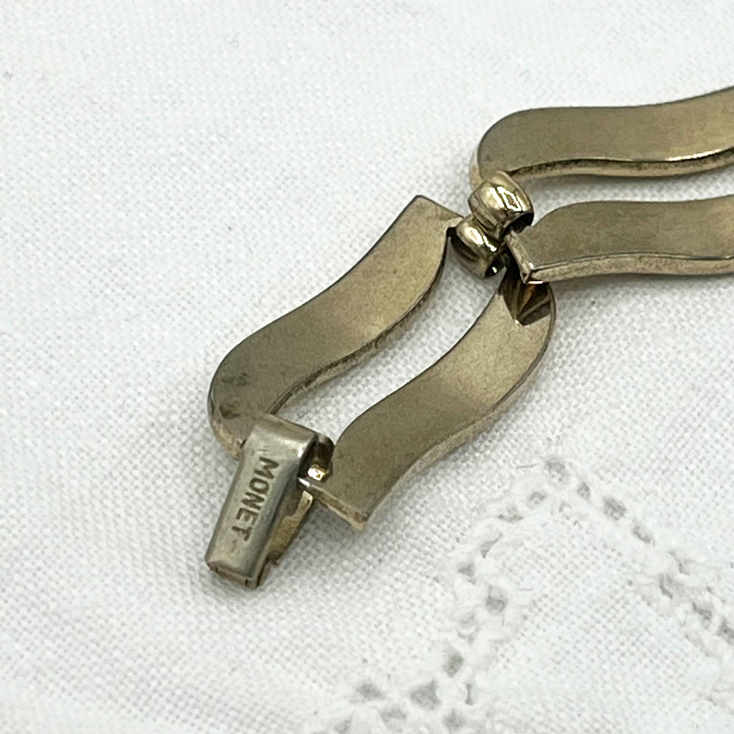 Monet Vintage Gold Tone Medley Wave Choker