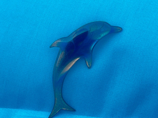 Vintage Enamel Dolphin Brooch