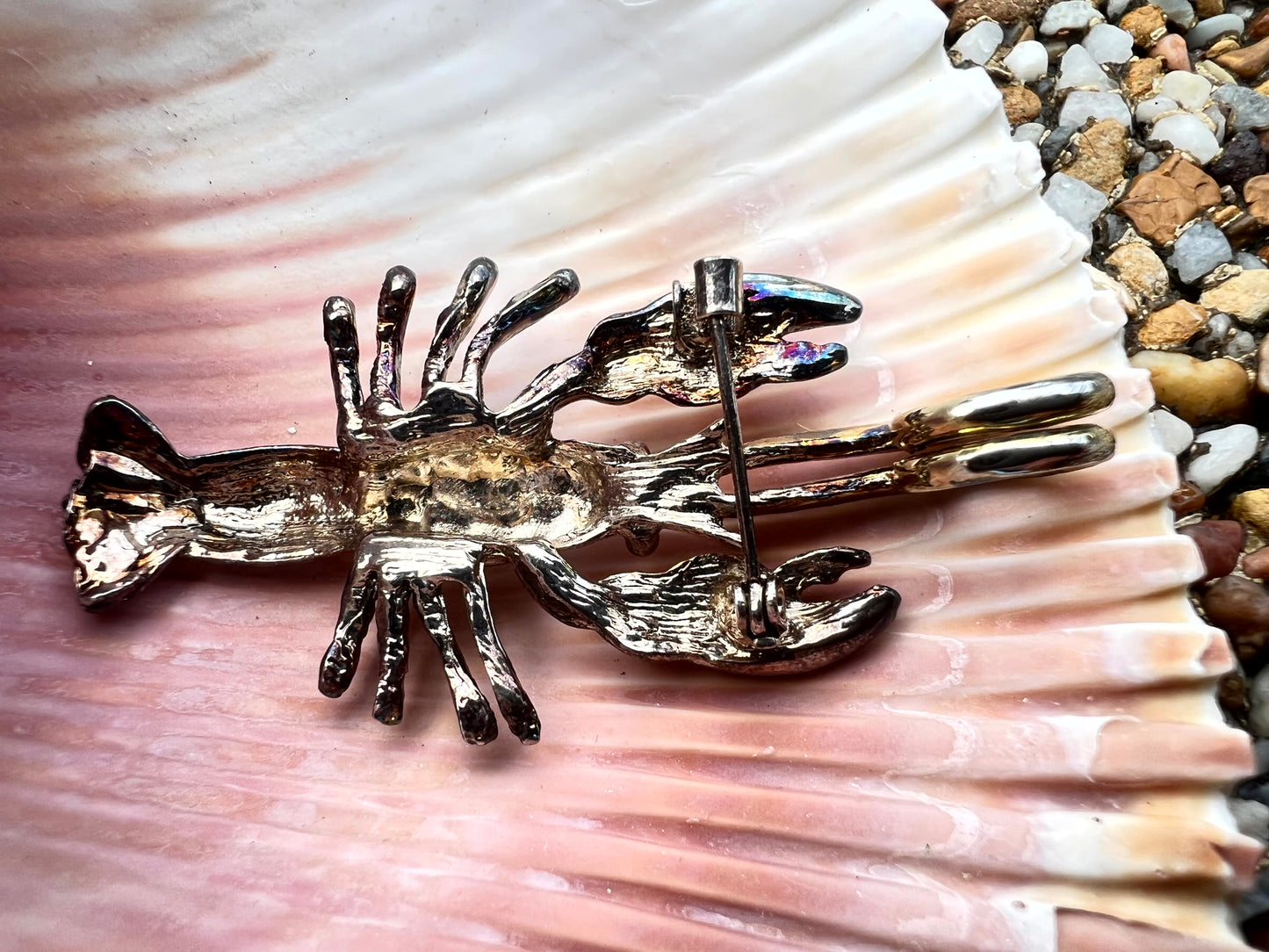 Vintage Sterling Silver Lobster Pendant/Brooch